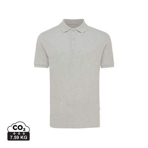 gris chiné IQONIQ Yosemite Polo Piqué Unisex Algodón Reciclado
