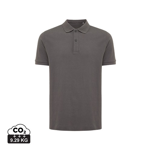 antracita IQONIQ Yosemite Polo Piqué Unisex Algodón Reciclado