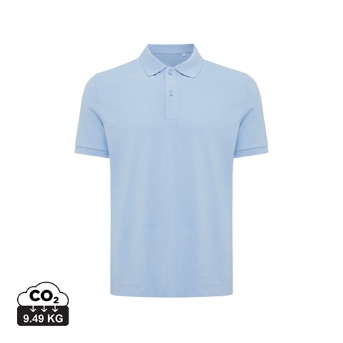 azul celeste IQONIQ Yosemite Polo Piqué Unisex Algodón Reciclado