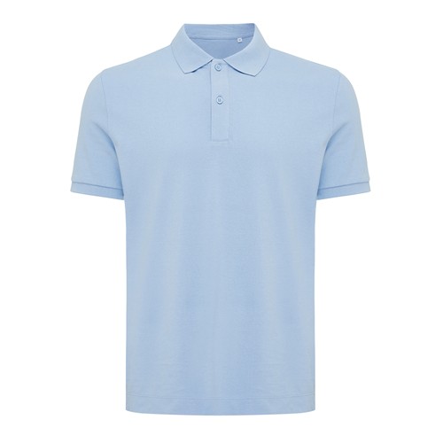 azul celeste IQONIQ Yosemite Polo Piqué Unisex Algodón Reciclado