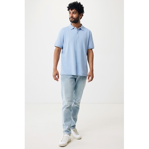 azul celeste IQONIQ Yosemite Polo Piqué Unisex Algodón Reciclado