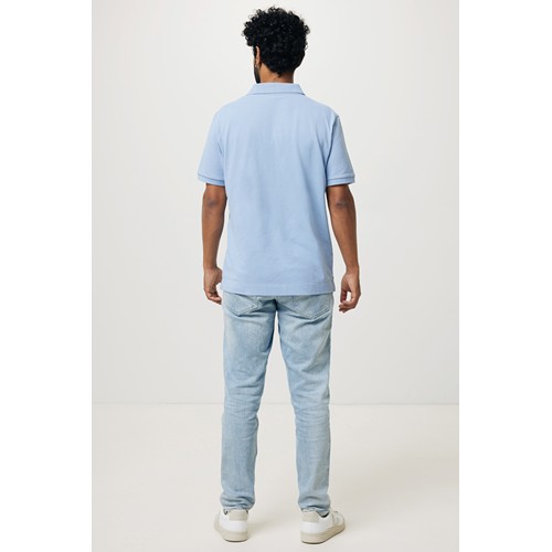 azul celeste IQONIQ Yosemite Polo Piqué Unisex Algodón Reciclado