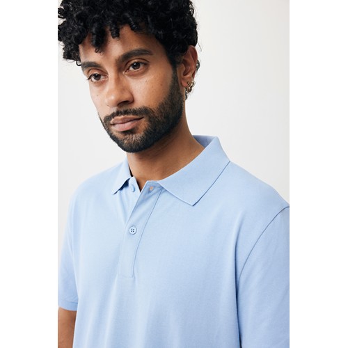 azul celeste IQONIQ Yosemite Polo Piqué Unisex Algodón Reciclado