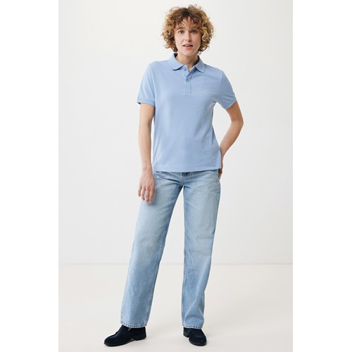 azul celeste IQONIQ Yosemite Polo Piqué Unisex Algodón Reciclado
