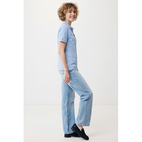 azul celeste IQONIQ Yosemite Polo Piqué Unisex Algodón Reciclado