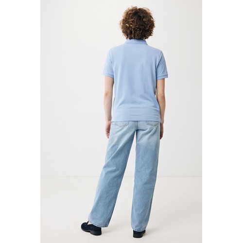 azul celeste IQONIQ Yosemite Polo Piqué Unisex Algodón Reciclado