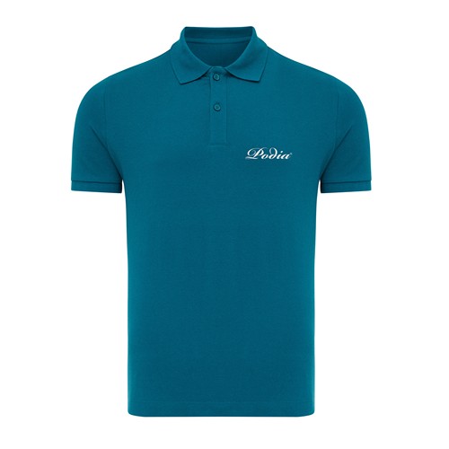 azul azulado profundo IQONIQ Yosemite Polo Piqué Unisex Algodón Reciclado