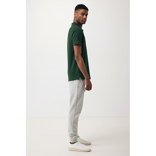 verde bosque IQONIQ Yosemite Polo Piqué Unisex Algodón Reciclado