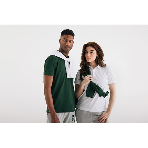 verde bosque IQONIQ Yosemite Polo Piqué Unisex Algodón Reciclado