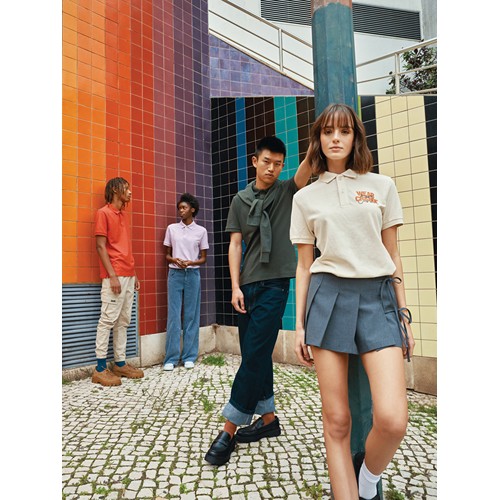 verde bosque IQONIQ Yosemite Polo Piqué Unisex Algodón Reciclado