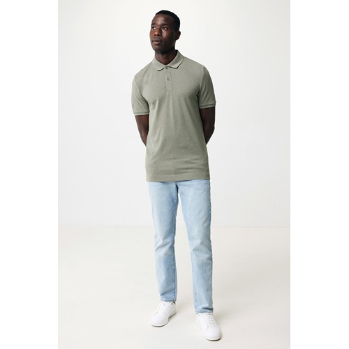 verde chiné IQONIQ Yosemite Polo Piqué Unisex Algodón Reciclado
