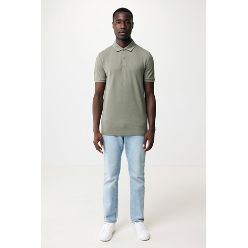 verde chiné IQONIQ Yosemite Polo Piqué Unisex Algodón Reciclado