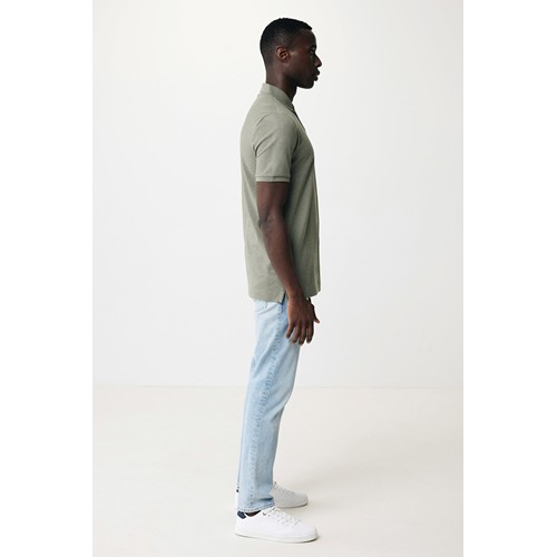 verde chiné IQONIQ Yosemite Polo Piqué Unisex Algodón Reciclado