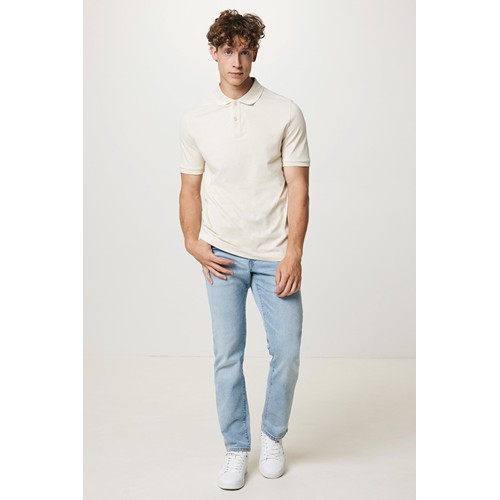 natural IQONIQ Yosemite Polo Piqué Unisex Algodón Reciclado