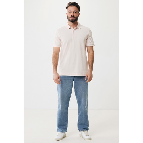 pink Polo IQONIQ Yosemite de algodón reciclado