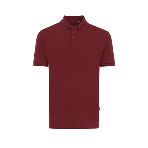 burdeos IQONIQ Yosemite Polo Pique Unisex Algodón Reciclado