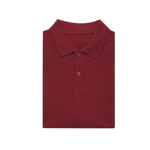 burdeos IQONIQ Yosemite Polo Pique Unisex Algodón Reciclado