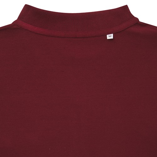 burdeos IQONIQ Yosemite Polo Pique Unisex Algodón Reciclado