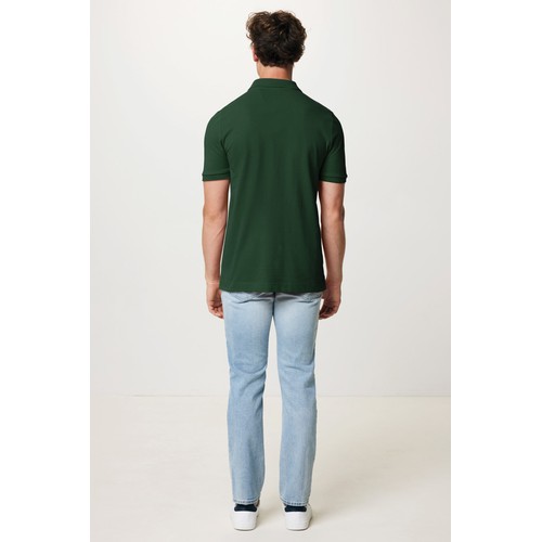 verde bosque Polo IQONIQ Yosemite de algodón reciclado