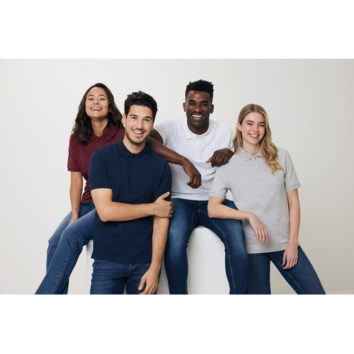 burdeos Polo IQONIQ Yosemite de algodón reciclado