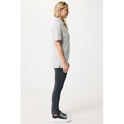 gris chiné IQONIQ Yosemite Polo Pique Unisex Algodón Reciclado