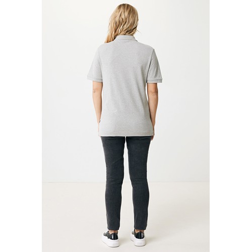 gris chiné IQONIQ Yosemite Polo Pique Unisex Algodón Reciclado