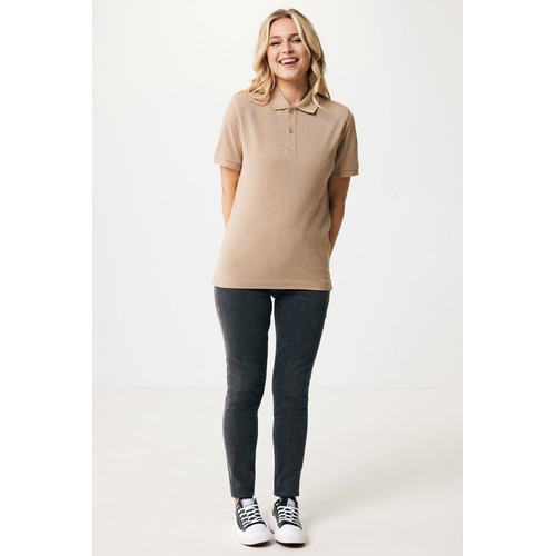 marron chiné Polo IQONIQ Yosemite de algodón reciclado