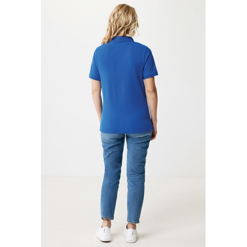 azulón Polo IQONIQ Yosemite de algodón reciclado