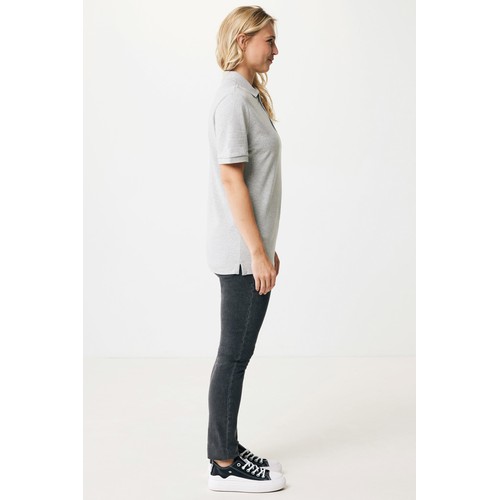 gris chiné Polo IQONIQ Yosemite de algodón reciclado