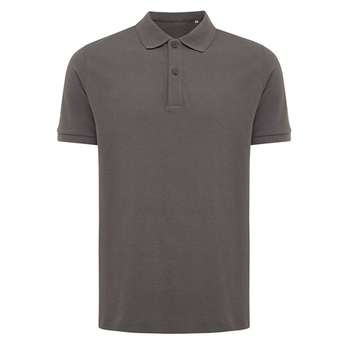 antracita IQONIQ Yosemite Polo Piqué Unisex Algodón Reciclado