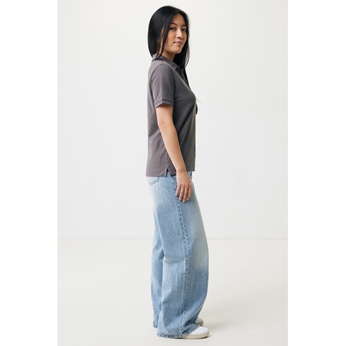 antracita IQONIQ Yosemite Polo Piqué Unisex Algodón Reciclado
