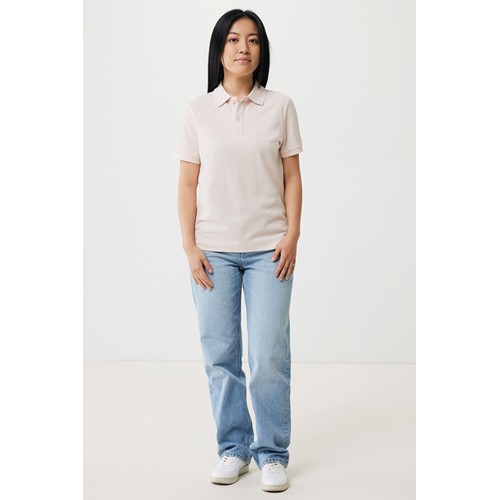 pink IQONIQ Yosemite Polo Piqué Unisex Algodón Reciclado