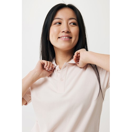 pink IQONIQ Yosemite Polo Piqué Unisex Algodón Reciclado