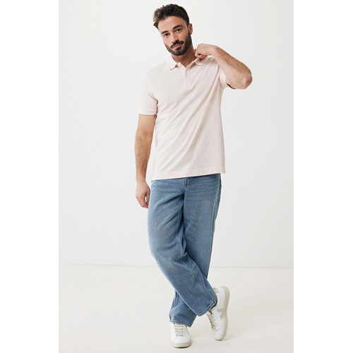 pink IQONIQ Yosemite Polo Piqué Unisex Algodón Reciclado