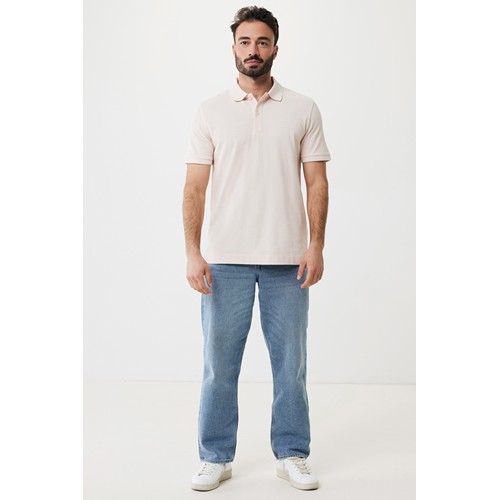 pink IQONIQ Yosemite Polo Piqué Unisex Algodón Reciclado