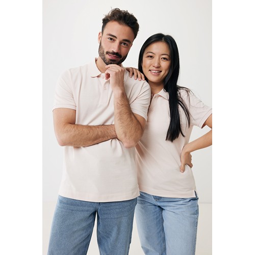 pink IQONIQ Yosemite Polo Piqué Unisex Algodón Reciclado