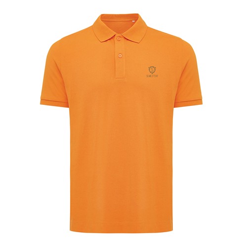 orange IQONIQ Yosemite Polo Piqué Unisex Algodón Reciclado