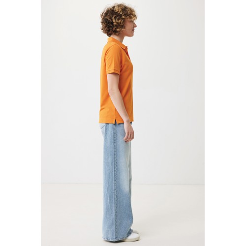 orange IQONIQ Yosemite Polo Piqué Unisex Algodón Reciclado