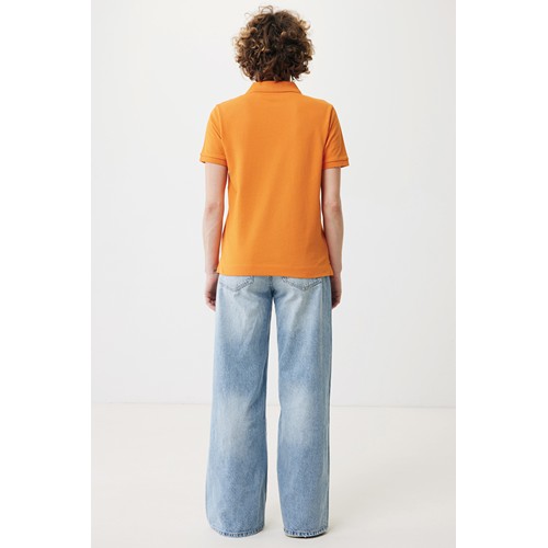 orange IQONIQ Yosemite Polo Piqué Unisex Algodón Reciclado