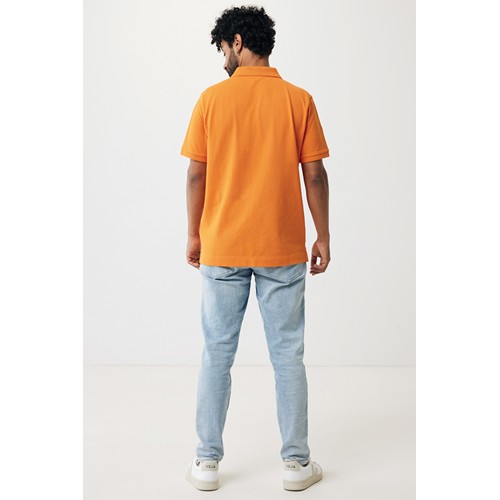 orange IQONIQ Yosemite Polo Piqué Unisex Algodón Reciclado