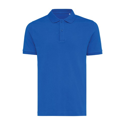 azulón IQONIQ Yosemite Polo Piqué Unisex Algodón Reciclado