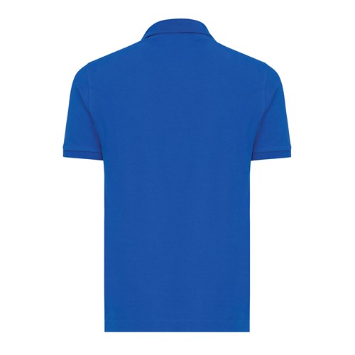 azulón IQONIQ Yosemite Polo Piqué Unisex Algodón Reciclado