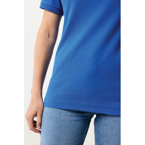 azulón IQONIQ Yosemite Polo Piqué Unisex Algodón Reciclado