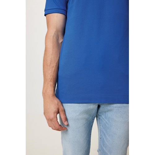 azulón IQONIQ Yosemite Polo Piqué Unisex Algodón Reciclado