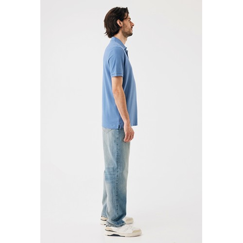 azul pato IQONIQ Yosemite Polo Piqué Unisex Algodón Reciclado