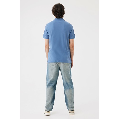 azul pato IQONIQ Yosemite Polo Piqué Unisex Algodón Reciclado
