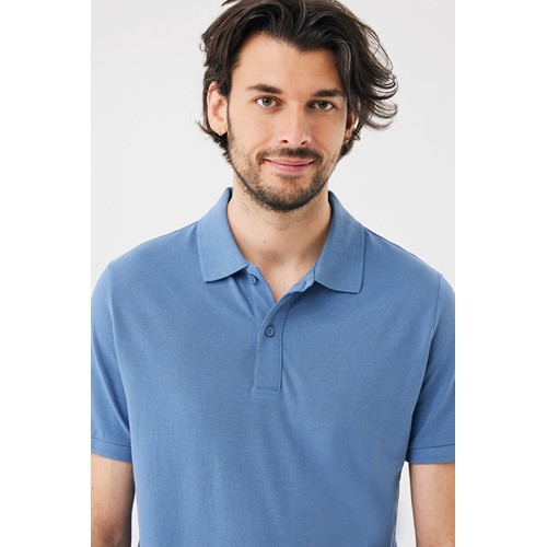 azul pato IQONIQ Yosemite Polo Piqué Unisex Algodón Reciclado