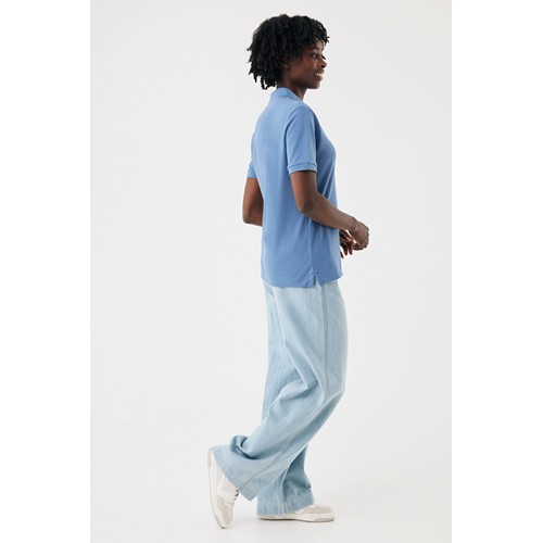 azul pato IQONIQ Yosemite Polo Piqué Unisex Algodón Reciclado