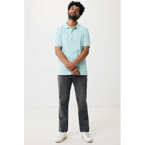 verde menta IQONIQ Yosemite Polo Piqué Unisex Algodón Reciclado