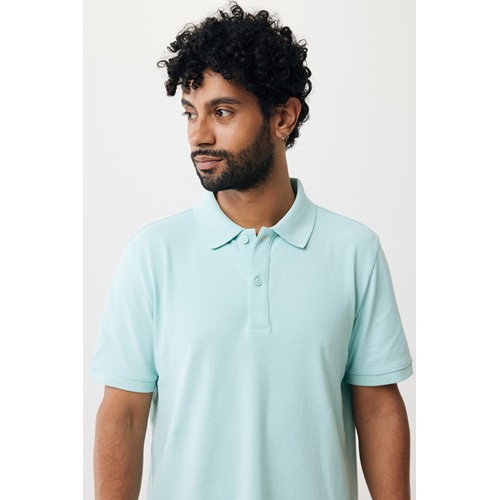 verde menta IQONIQ Yosemite Polo Piqué Unisex Algodón Reciclado